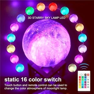 3D moon light 16 colors
